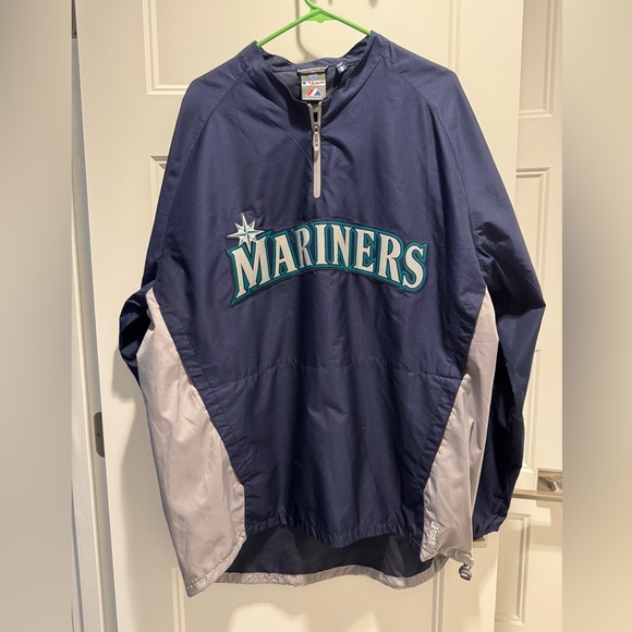 EUC Seattle Mariners Pullover Jacket - Picture 1 of 3